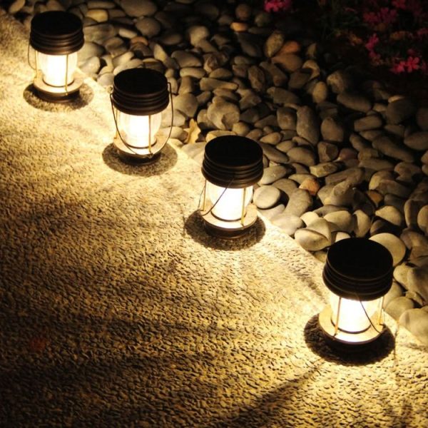 HSR002 Outdoor Retro Solar Lantern Camping Light, Spec: Portable-Warm Light - Image 6