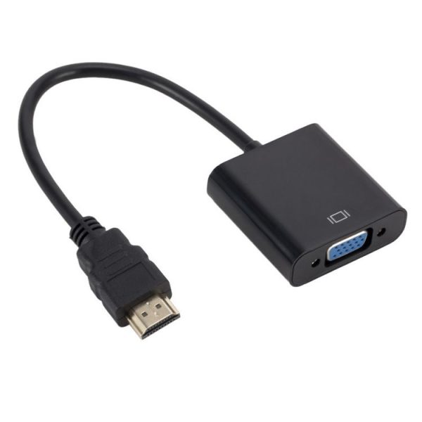 ZHQ008 HD HDMI To VGA Converter with Audio (Black) - Image 2