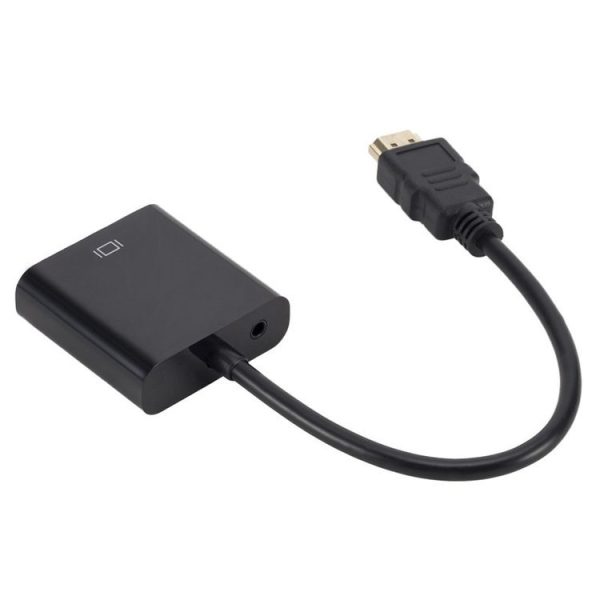 ZHQ008 HD HDMI To VGA Converter with Audio (Black) - Image 3