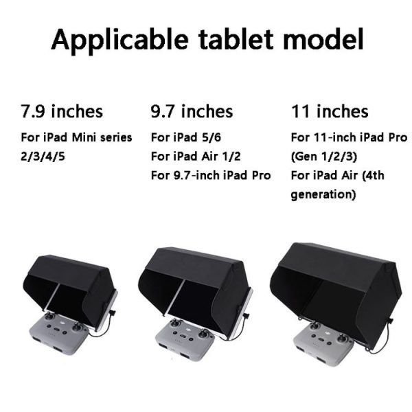 7.9 inch Interspersed Type Leather Tablet Lens Hood - Image 3