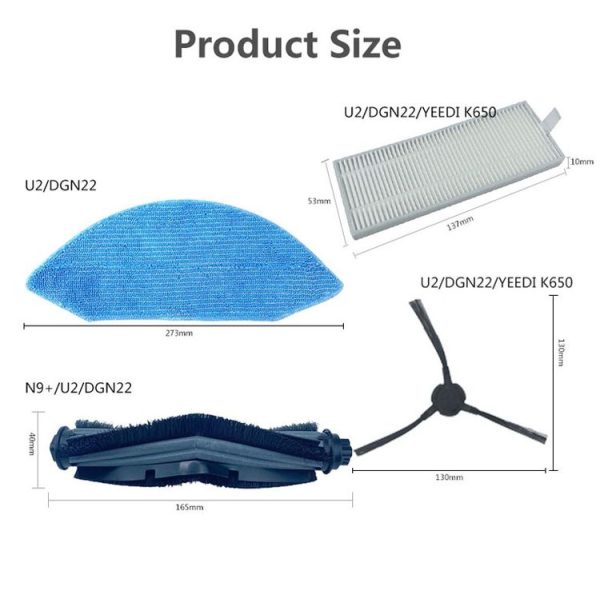 2 PCS Filter Accessories For Ecovacs Deebot U2 / DGN22 - Image 4
