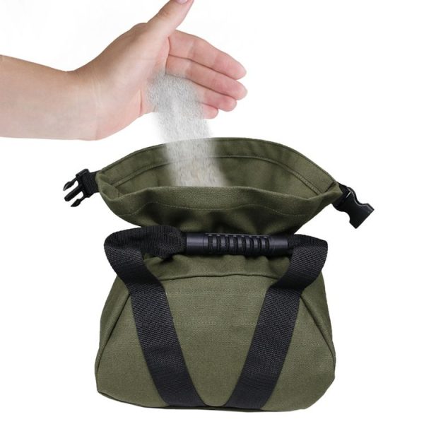 Canvas Weightlifting Fitness Sandbag (Green) - Image 4