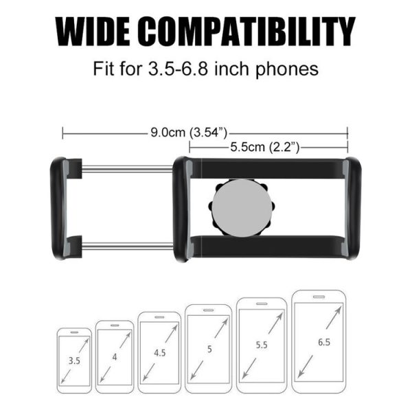 Car Buckle Instrument Panel Mobile Phone Holder (Narrow Head) - Image 4