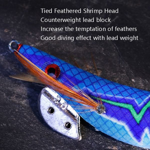 10 PCS / Box Night Lights Beaded Wood Shrimp Set, Color: 3.0 - Image 5