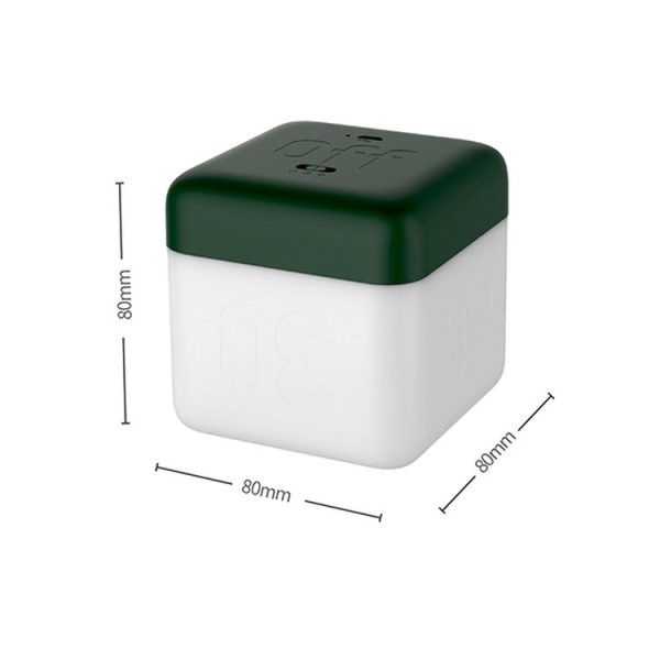 Square Flip Polyhedral Timing Night Light (Green) - Image 3