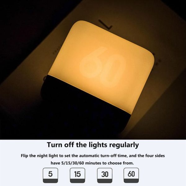 Square Flip Polyhedral Timing Night Light (Green) - Image 5