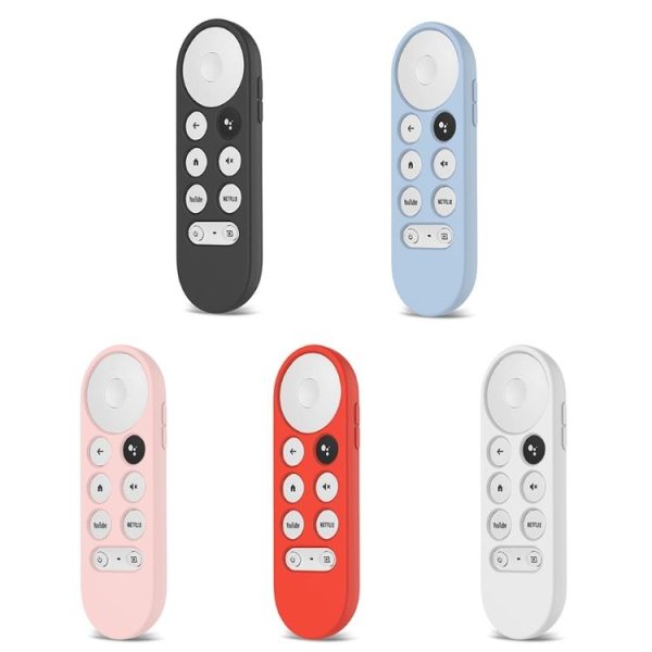 2 PCS Silicone Protective Shell for Google Chromecast 2020 Remote Control (Sky Blue) - Image 2