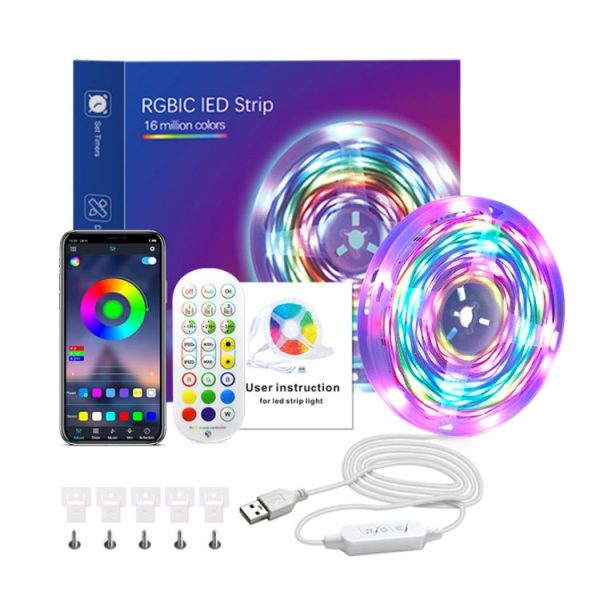 2.4G Remote Control LED Symphony Marquee Light Strip, Length: 5m 70 LEDs - Image 7