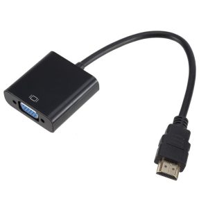 ZHQ007 HD 1080P HDMI to VGA Converter (Black)