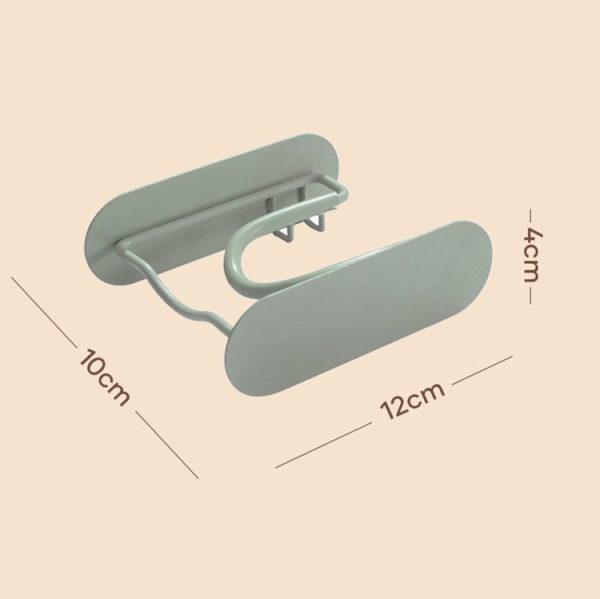Bathroom Hair Dryer No Punching Iron Hanger (Black) - Image 3
