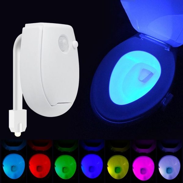 Hanging LED Toilet Light Intelligent Automatic Human Body Induction Light (RGB Multicolor) - Image 2