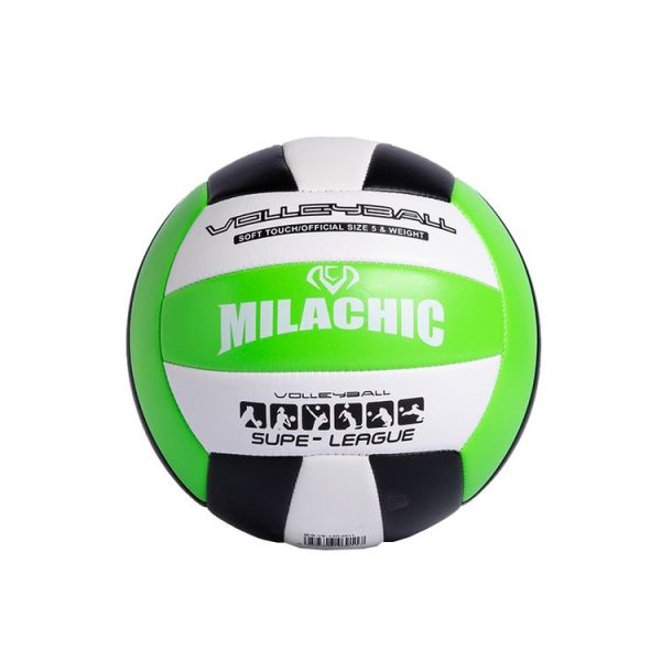MILACHIC 0845 Volleyball For Student Exams Indoor Competition Volleyball (Black Green 6911)