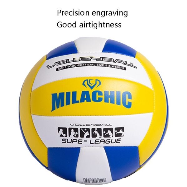 MILACHIC 0845 Volleyball For Student Exams Indoor Competition Volleyball (Black Green 6911) - Image 5