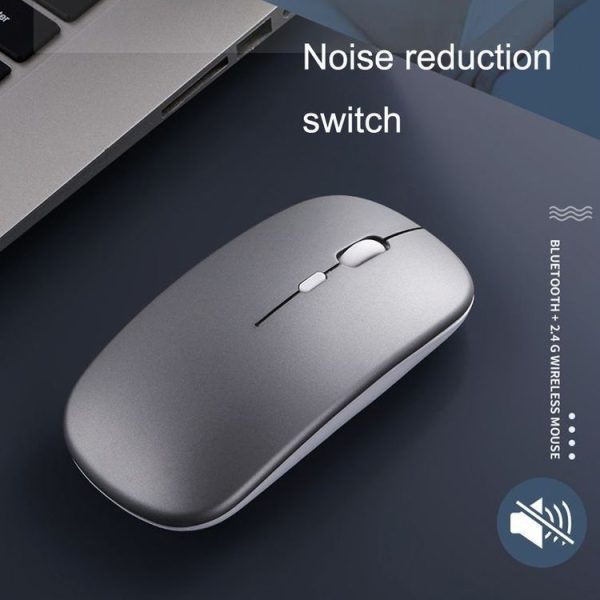 C7002 2400DPI 4 Keys Colorful Luminous Wireless Mouse, Color: 2.4G Black - Image 6