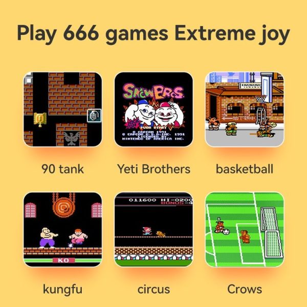 G7 3.5 inch Ultra-thin Handheld Game Console Built-in 666 Games, Style: Double (Blue) - Image 6