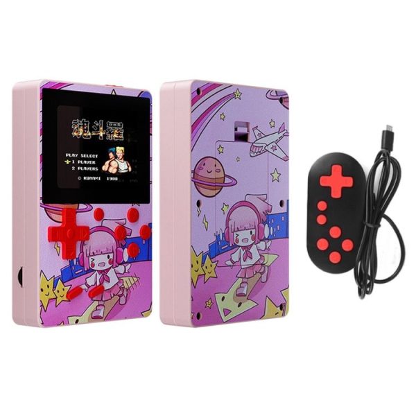 X50 500 in 1 2.8 Inch Kids Macaron Handheld Game Console, Style: Doubles, Random Color