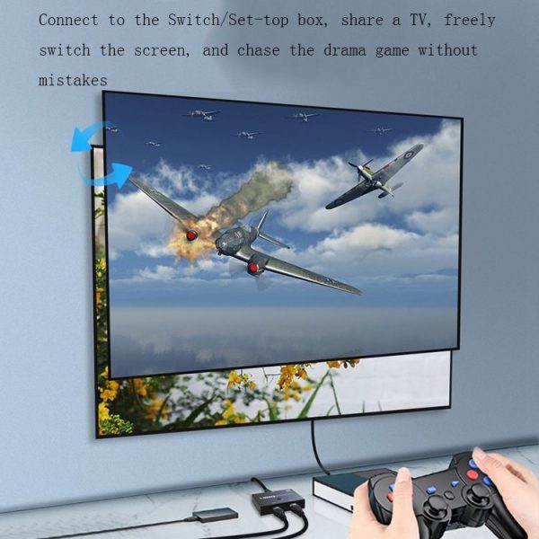 F0301 HDMI 2.1 Two-Way Switcher PS5 Dedicated One-In-Two High-Definition Switcher - Image 7