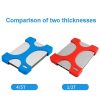 2 PCS Mobile Hard Drive Silicone Protective Case For Seagate1 / 2T (Black) - Image 4