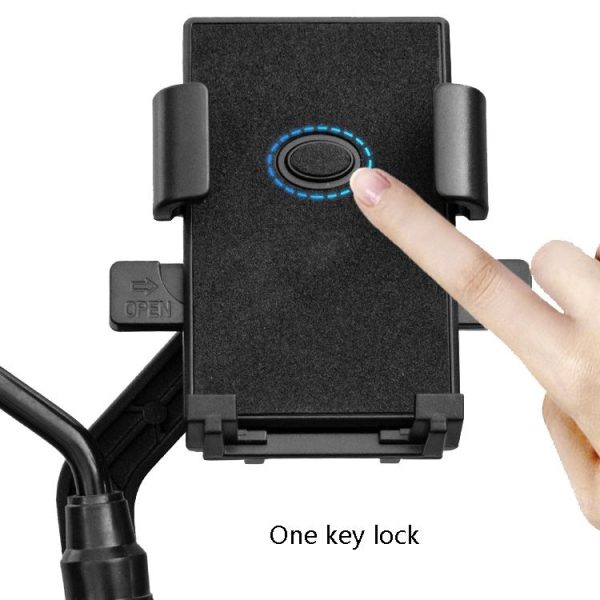 Y02 Electric Bike Mobile Phone Bracket, Style: Handlebar Installation - Image 4