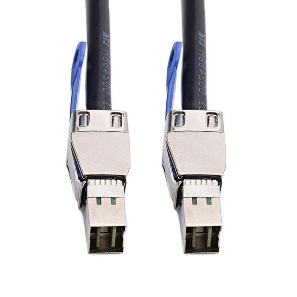 H0503 12Gbps SFF-8644 To 8644 HD Server External Hard Drive Data Cable, Color: Black 1m - Image 2