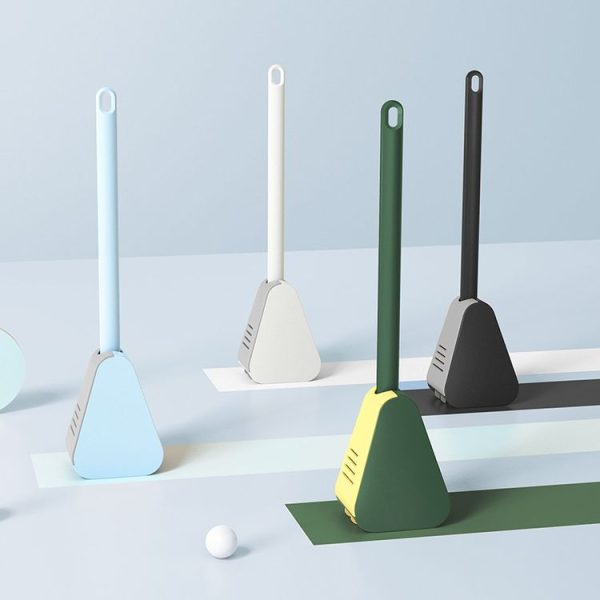 Golf Toilet Brush With Self-Opening And Closing Water-Proof Base (White) - Image 2