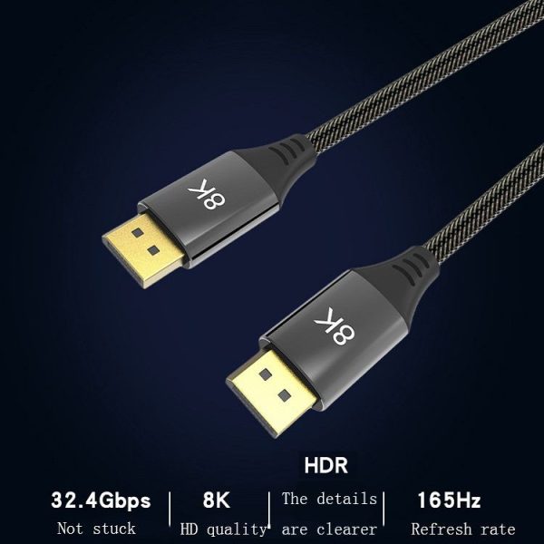 1m DP1.4 Version 8K DisplayPort Male to Male Computer Monitor HD Cable - Image 6
