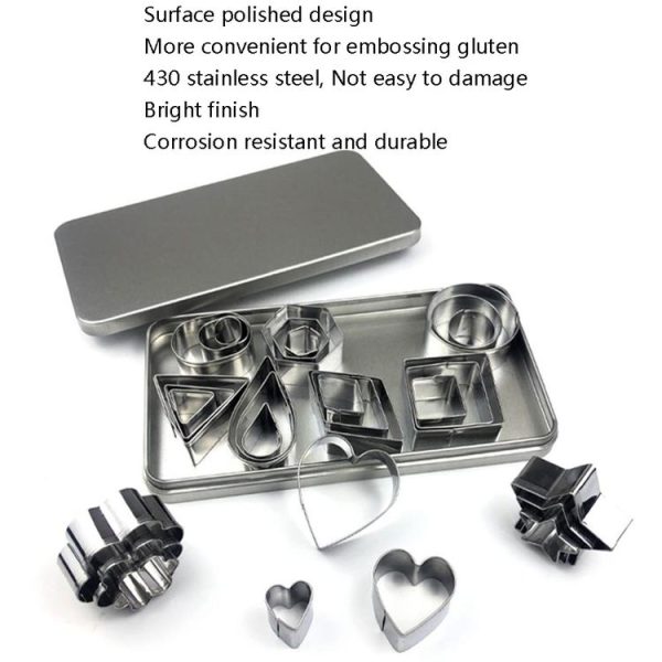 30 PCS / Set Stainless Steel Biscuit Mold - Image 4