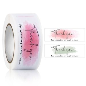 Rectangle Thank you for Your Order Sticker Seal Label, Size: 2.5x7.5cm (HA123)