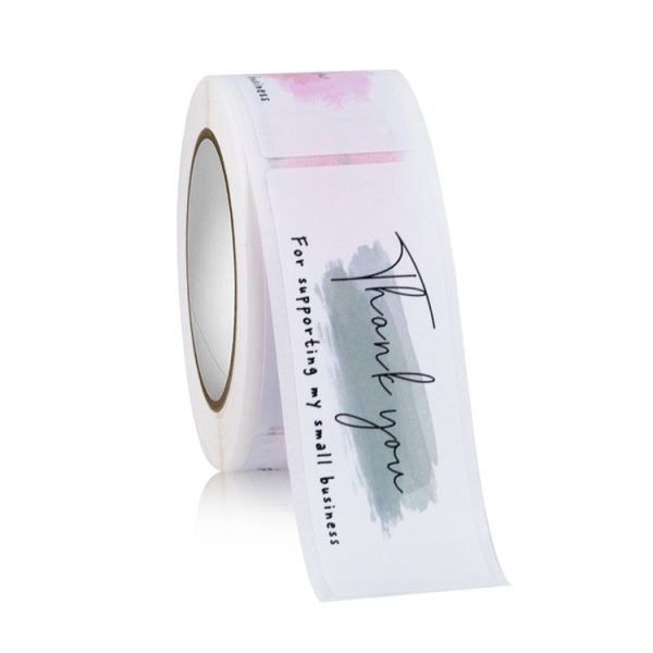 Rectangle Thank you for Your Order Sticker Seal Label, Size: 2.5x7.5cm (HA123) - Image 2