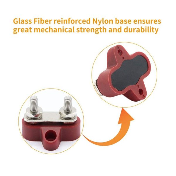 Double Terminal Block Spiral Fixed Wire Connector, Color: M6 Red - Image 6