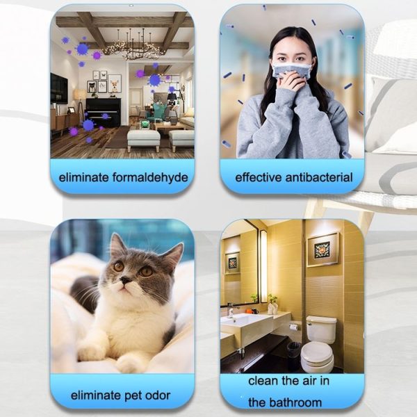 CT02 Negative Ion Air Purifier Pet Deodorant Removal Cleaner, Product specifications: EU Plug (Black) - Image 7