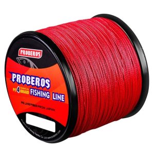 PROBEROS 4 Edited 300M Fish Line, Line number: 5.0 / 50LB (Red)