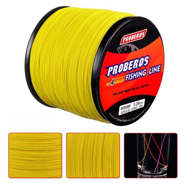 PROBEROS 4 Edited 300M Fish Line, Line number: 5.0 / 50LB (Red) - Image 3