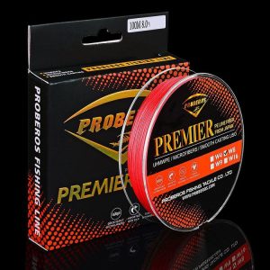 PROBEROS 8 Edited 100M Majestic Horse Fish Line, Line number: 0.6 / 8LB (Red)