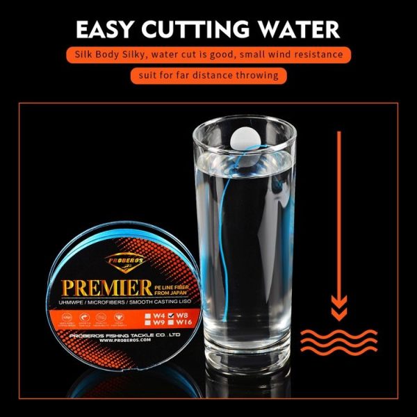 PROBEROS 8 Edited 100M Majestic Horse Fish Line, Line number: 0.6 / 8LB (Red) - Image 4
