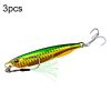 3 PCS PROBEROS LF103 Simulation Metal Sea Fishing Bait, Specification: 30g (A With Hook)