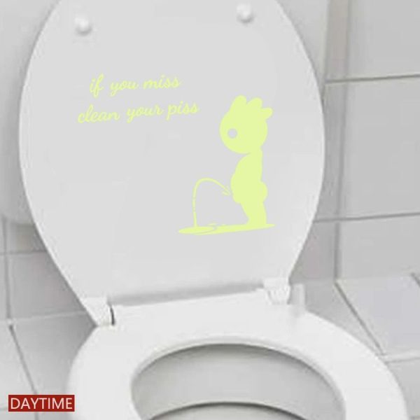 DX396 Bathroom Toilet Decoration Luminous Wall Sticker (15 x 20cm) - Image 3