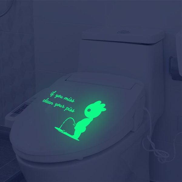 DX396 Bathroom Toilet Decoration Luminous Wall Sticker (15 x 20cm) - Image 5