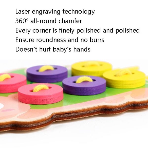 3 PCS Children Puzzle Button Threaded Desk Game Toy (Skirt) - Image 5