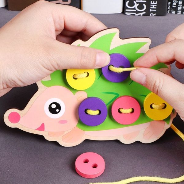 3 PCS Children Puzzle Button Threaded Desk Game Toy (Skirt) - Image 6