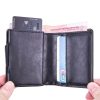 RFID Automatic Pop-Up Card Holder Multi-Function Locator Wallet For AirTag (Black) - Image 4