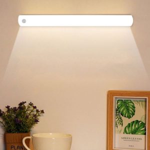 Magnetic Rechargeable Cabinet Bedside Human Body Induction Lamp, Specification: 600 mAh With Switch 25cm (White Light)