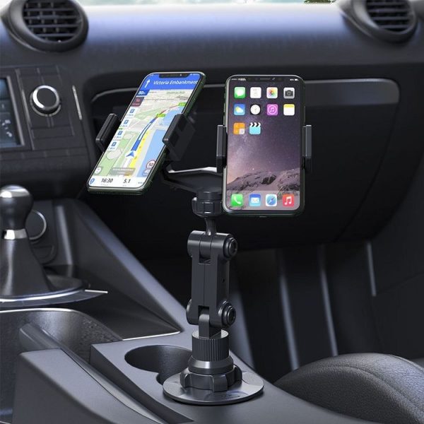 Double Chuck Rotary Multifunctional Cup Holder Mobile Phone Holder (Cup T1) - Image 6