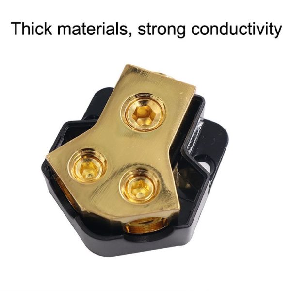DB31 Car Audio Amplifier Modified Insurance 1 Point 2 Splitter, Specification: Copper - Image 4