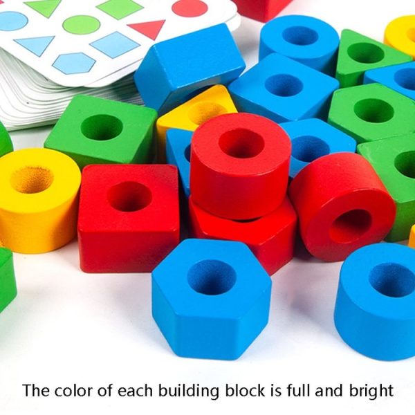 Geometric Figures Matching Blocks Children Puzzle Toy For Single - Image 6