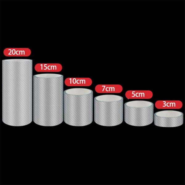 7cm x 5m Car Carbon Fiber Bumper Anti-Collision Strip - Image 2