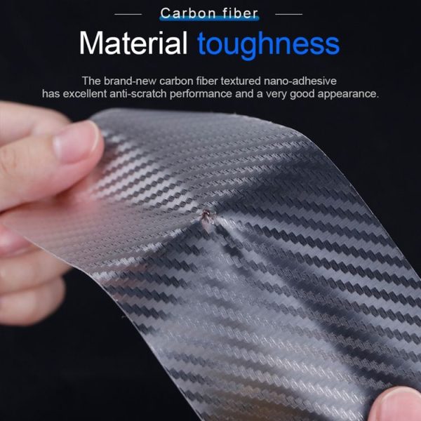 7cm x 5m Car Carbon Fiber Bumper Anti-Collision Strip - Image 3