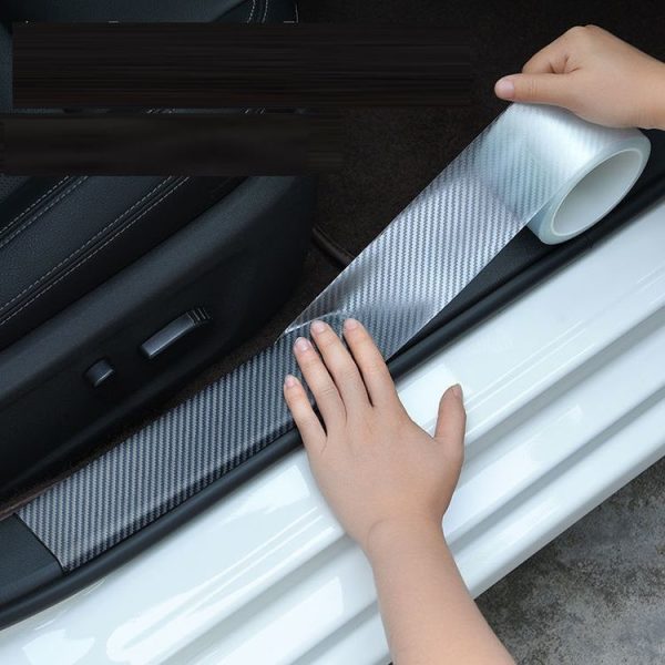 7cm x 5m Car Carbon Fiber Bumper Anti-Collision Strip - Image 7