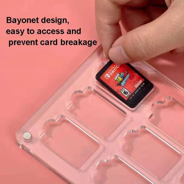 27 Grid Transparent Crystal Magnetic Game Card Storage Box For Switch - Image 5