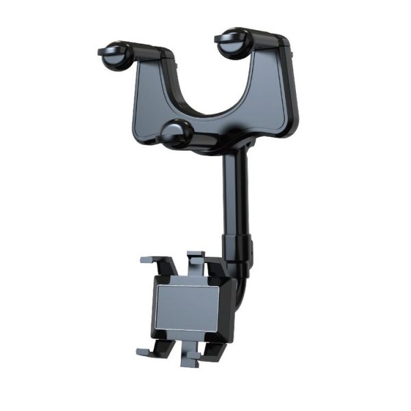 ZJ099 360 Degree Rotating Car Rearview Mirror Phone Holder (Classic Black)